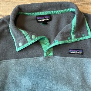 Patagonia Fleece Pullover - SZ XS - Grey, Blue, Green